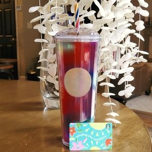 🧜‍♀️FREE🧜‍♀️ Starbucks Summer '21 Tumbler w GC